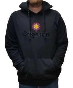 Boyne Country Sports Men's Brighton Logo Red Jacket Pipeline Fleece Pullover Hoodie Mens