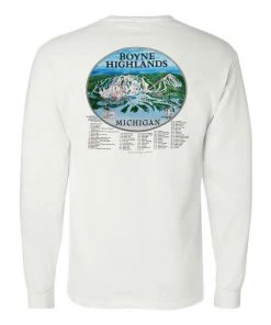 Champion Boyne Highlands Full Color Trailmap Long Sleeve Tee Womens 7 Champion Boyne Highlands Full Color Trailmap Long Sleeve Tee Womens