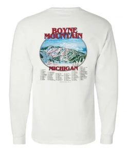 Champion Womens Boyne Mountain Full Color Trailmap Long Sleeve Tee 7 Champion Womens Boyne Mountain Full Color Trailmap Long Sleeve Tee