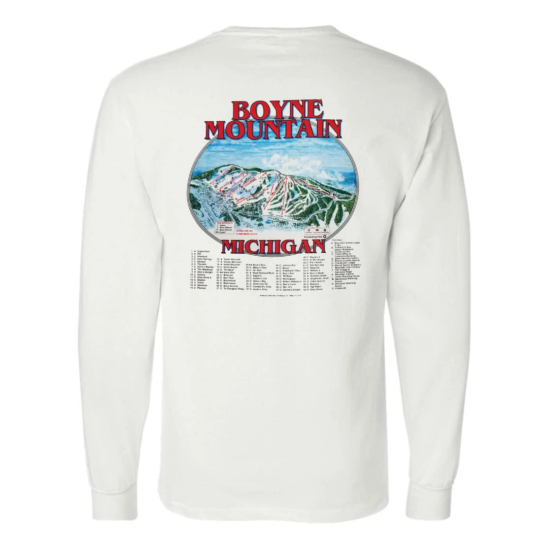 Champion Womens Boyne Mountain Full Color Trailmap Long Sleeve Tee 5 Champion Womens Boyne Mountain Full Color Trailmap Long Sleeve Tee