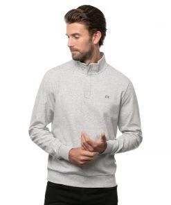 Travis Mathew Men's Cloud Quarter Zip 2.0 Fleece Mens