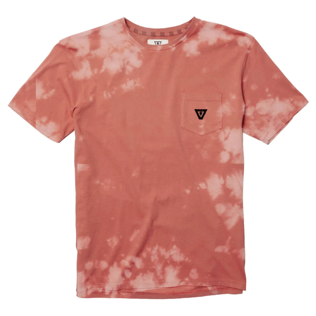 Mens Vissla Men's Capsized Bleach Wash Tee 4 Mens Vissla Men's Capsized Bleach Wash Tee