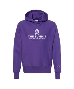 Champion The Summit At Snoqualmie Logo Youth Powerblend Hoodie