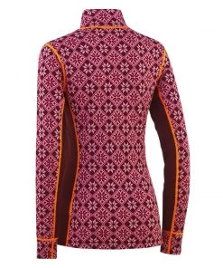 Womens Kari Traa Women's Half-Zip Base Layer Top