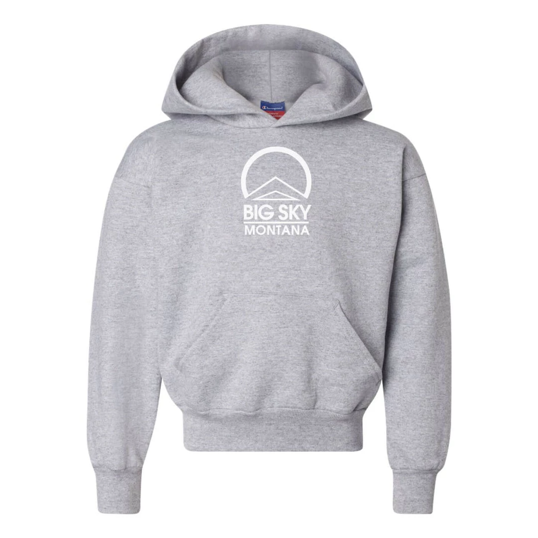 Champion Big Sky Logo Youth Powerblend Hoodie 3 Champion Big Sky Logo Youth Powerblend Hoodie