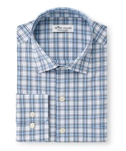 Mens Peter Millar Men's Baldwin Performance Poplin Sport Shirt