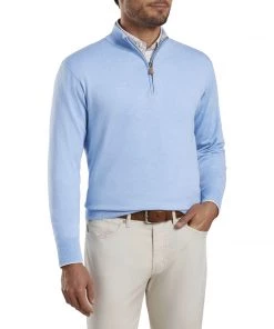 Peter Millar Men's Crown Soft Qtr Zip Sweater 28 Peter Millar Men's Crown Soft Qtr Zip Sweater