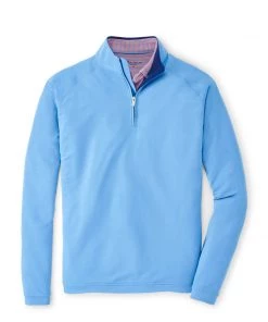 Peter Millar Men's Seaside Natural Touch 1/4 Zip Pullover